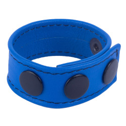 The Red Cockring en cuir Cocky Bleu